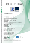 Certyfikaty DIN EN ISO 9001:2015