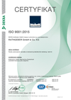 Certyfikaty DIN ISO 9001:2015